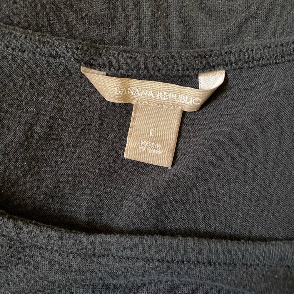 BANANA REPUBLIC Black Tunic Tank size L - Picture 5 of 7